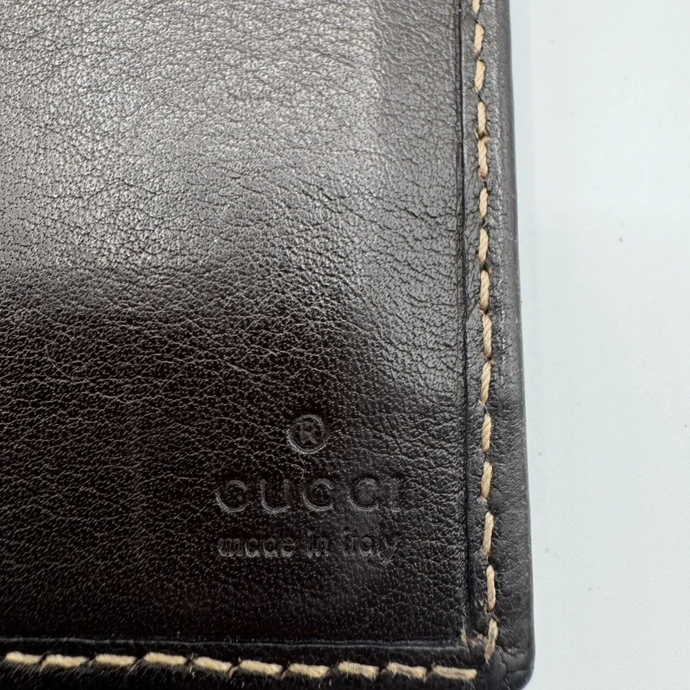 Gucci GG Canvas Continental Wallet Beige Brown Interlocking GG Logo - Picture 10 of 16